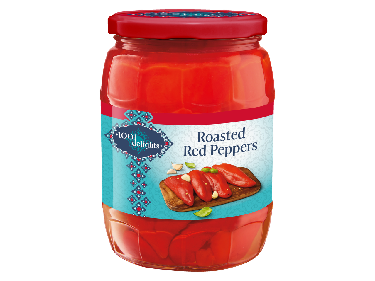 Ga naar volledige schermweergave: Geroosterde rode paprika's in olie - afbeelding 1