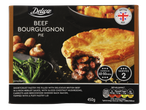 Deluxe Beef Bourguignon Pie with British beef, serves 2, cooks in 45-50 mins.