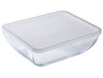 Стъклена купа Pyrex Daily® с бял пластмасов капак.