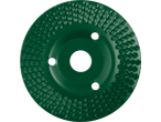 Žalias Parkside® šlifavimo diskas su dantyta danga.