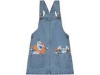 Frozen Olaf denim dungaree dress