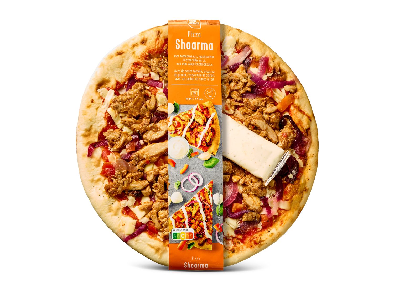 Verse pizza kipshoarma