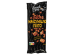 Snack Day Maíz/Milho Frito, snack de milho torrado numa embalagem preta de 170g.