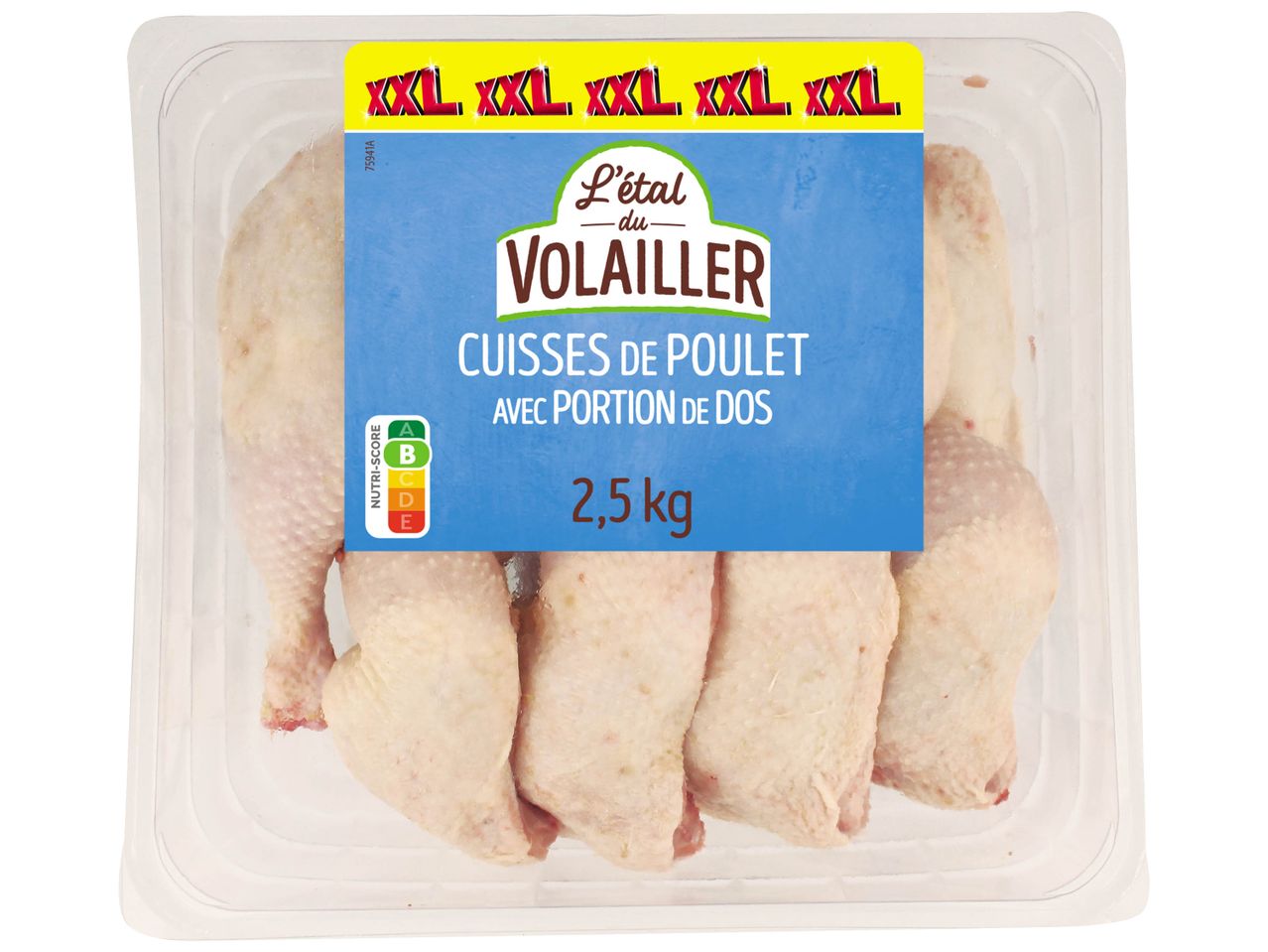 Cuisses de poulet XXL L'étal du Voilailler, 2,5 kg.