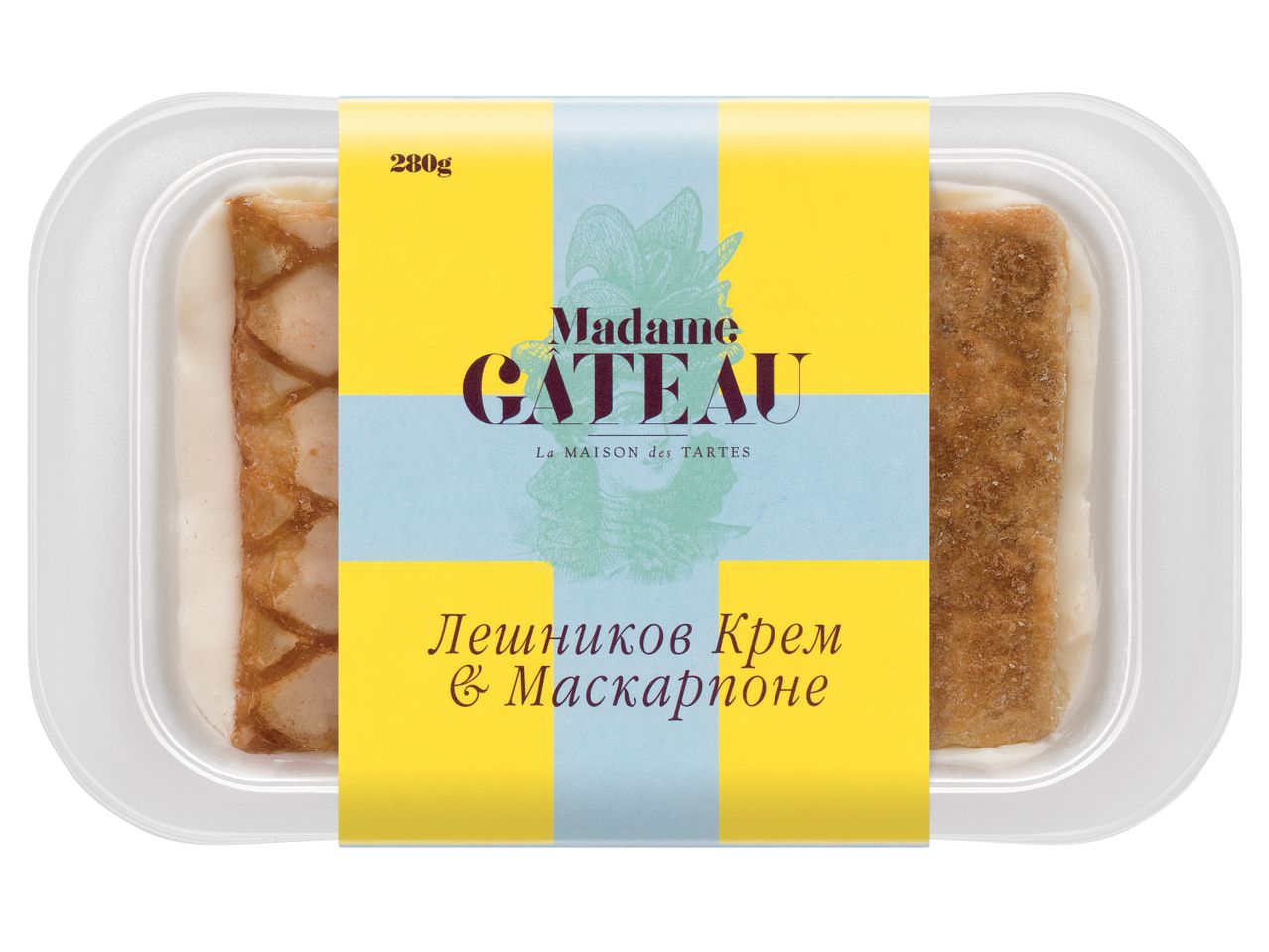 Опаковка с два десерта Madame Gateau, Лешников крем и Маскарпоне.