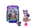 A Nostalgic Toys collectible doll with cat ears and accessories, packaged in a clear plastic case.