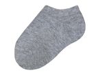 Single grey ankle sock with a ribbed texture
