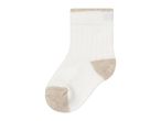 White and beige children's sock