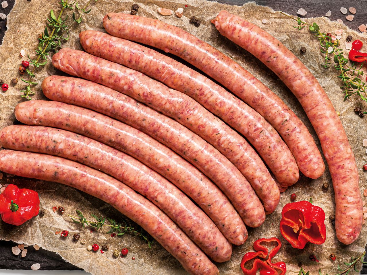 Ловджийски наденички от свинско и говеждо месо, 400 g/опаковка