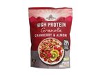Crownfield high protein granola with cranberry and almond.
