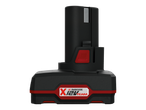 Bateria Parkside X 12V Team em preto e vermelho