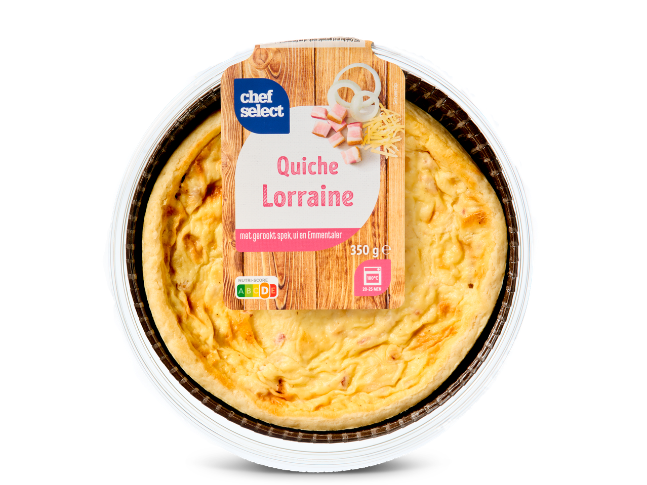 Chef Select Quiche Lorraine met spek, ui en Emmentaler.