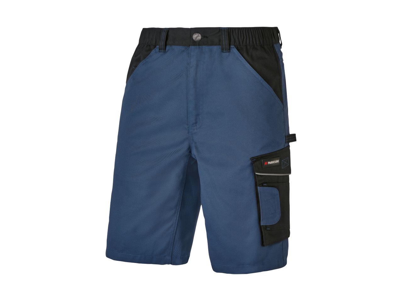 Parkside arbejdsshorts i mørkeblå med sorte detaljer.