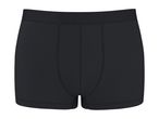 Black men's boxer briefs with a wide elastic waistband.