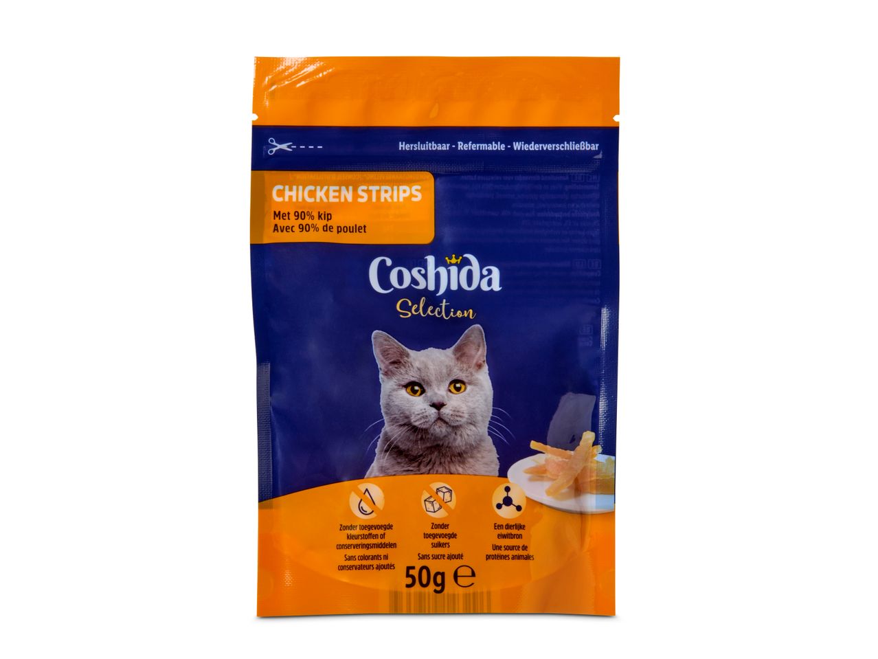Coshida Selection: kippenreepjes voor katten.