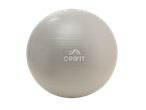 Bola de fitness Crivit cinzenta com ranhuras horizontais