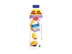 A bottle of Del Monte Passion Fruit Yogurt Drink.