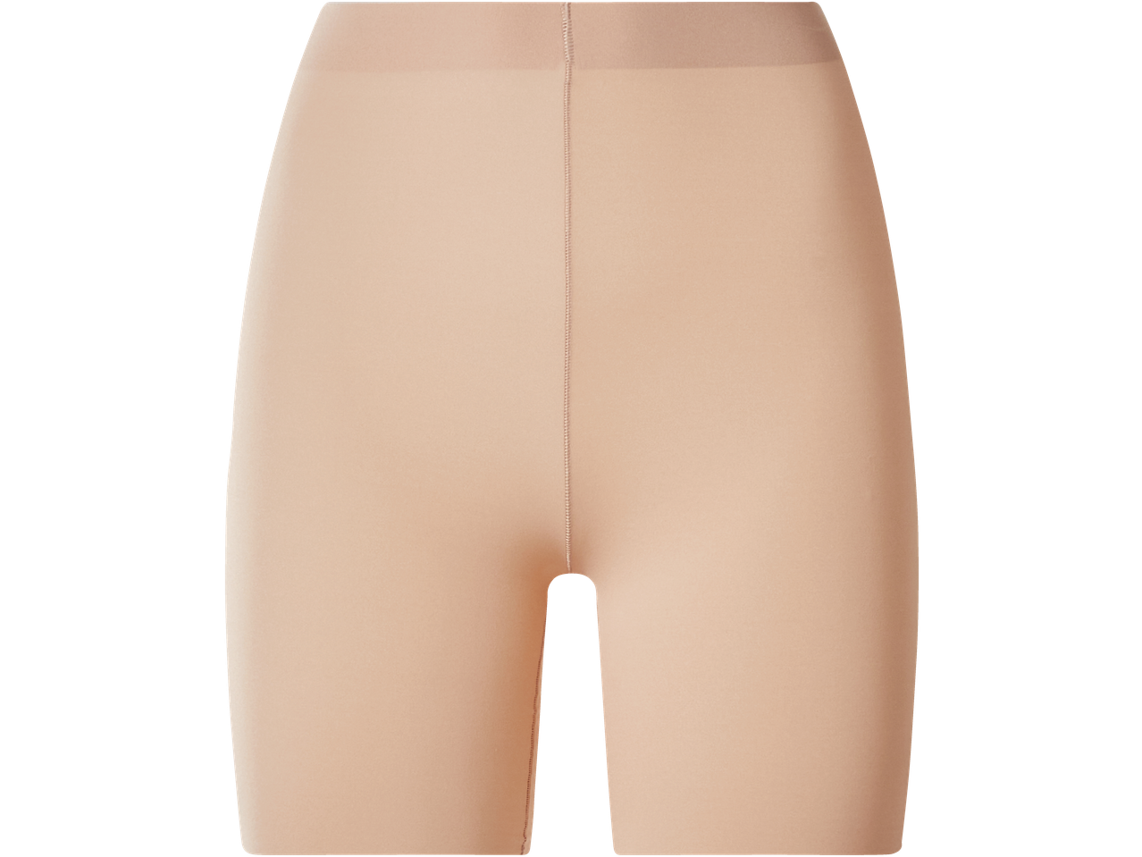 Colanți scurți fără cusături ESMARA pentru femei, de culoare nude deschis, vedere frontală.