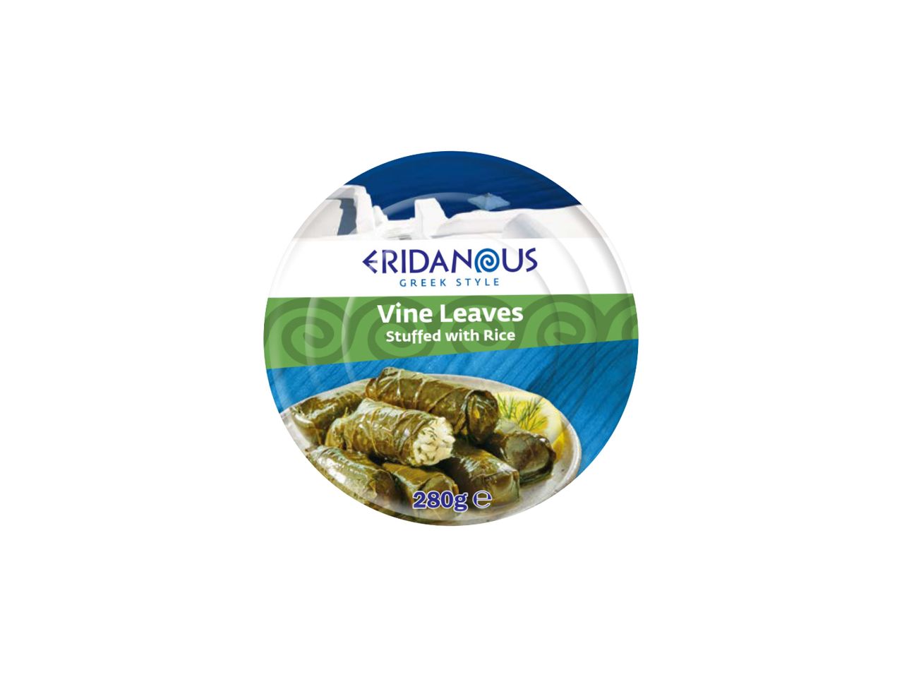 Eridanus grčki stil, punjene lozove listove sa pirinčem, 280g.