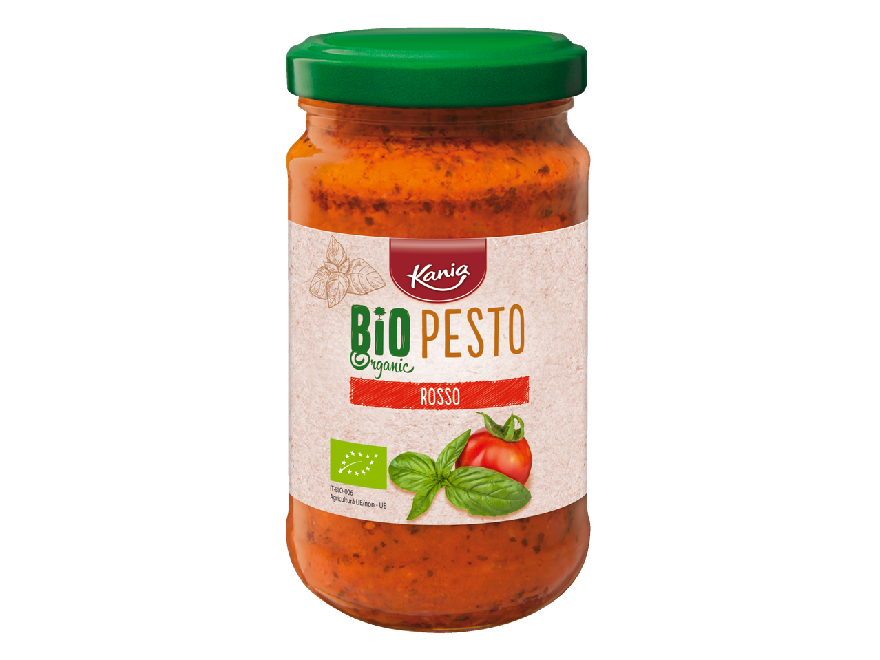 Borcan Kanig cu Pesto Bio Rosso organic.
