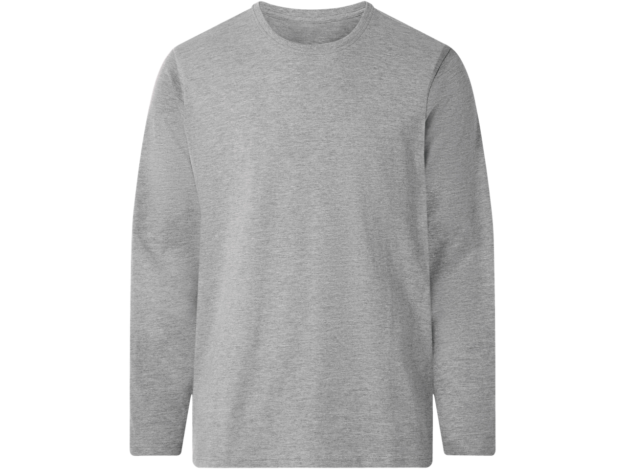Pilki vyriški marškinėliai ilgomis rankovėmis