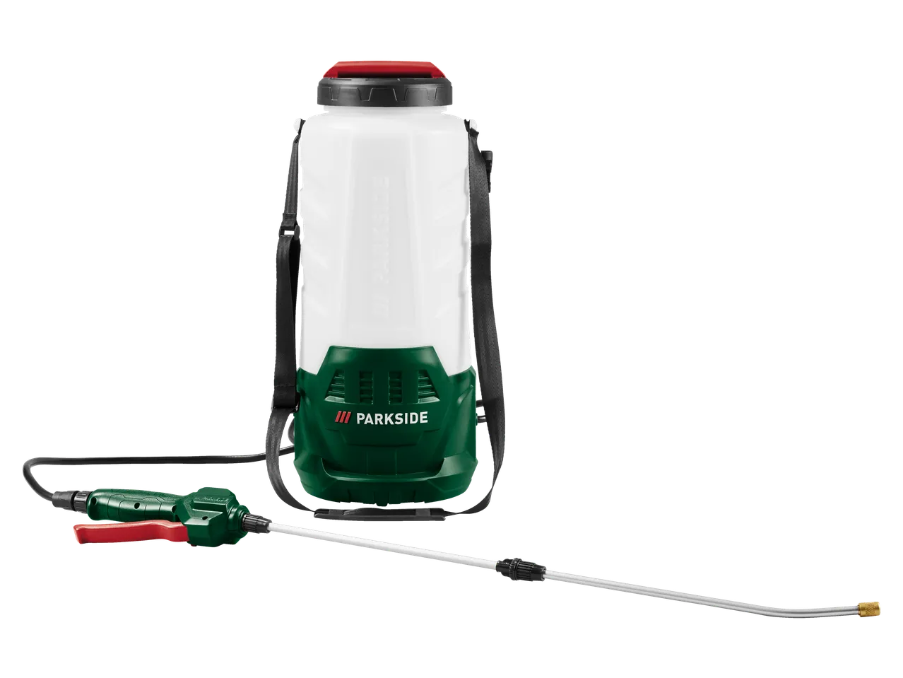 Parkside akuga surveprits valge paagi ja rohelise alusega.