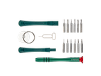 Kit de ferramentas Parkside com várias pontas de parafusos e ferramentas de abertura.