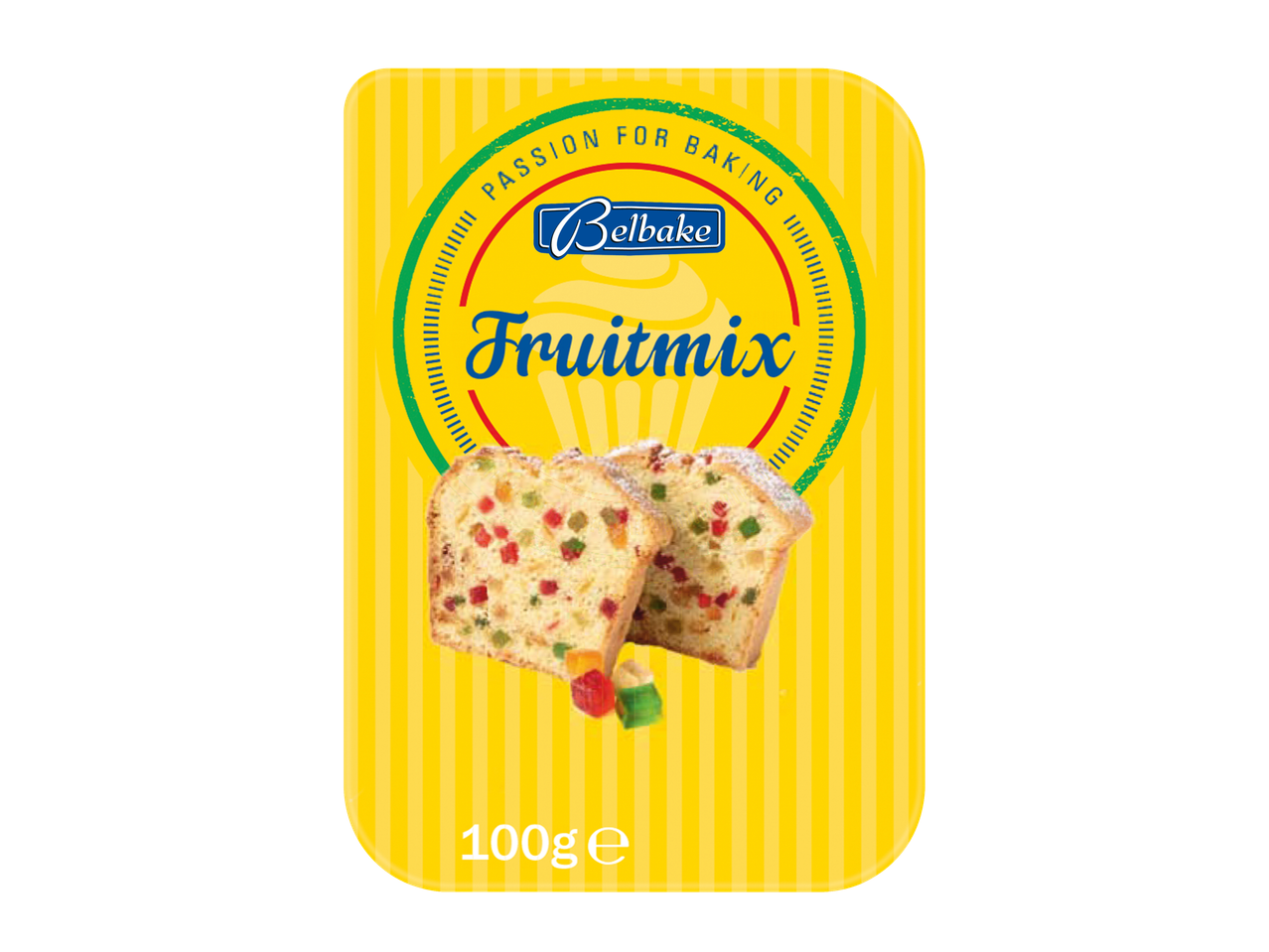 Belbake Fruitmix: 100g augļu kūku maisījums.
