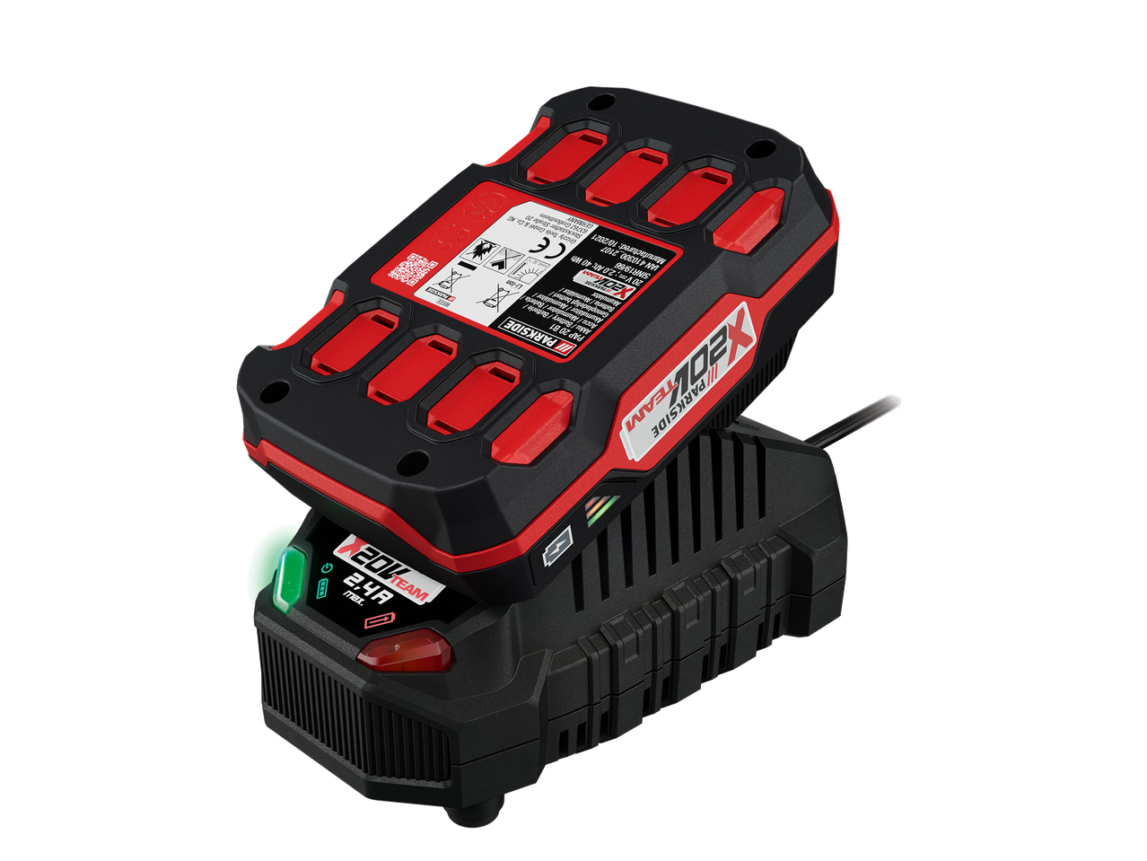 Batterie Parkside X 20V Team 2.0 Ah et chargeur