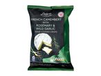 Deluxe crisps: French Camembert with rosemary & wild garlic.