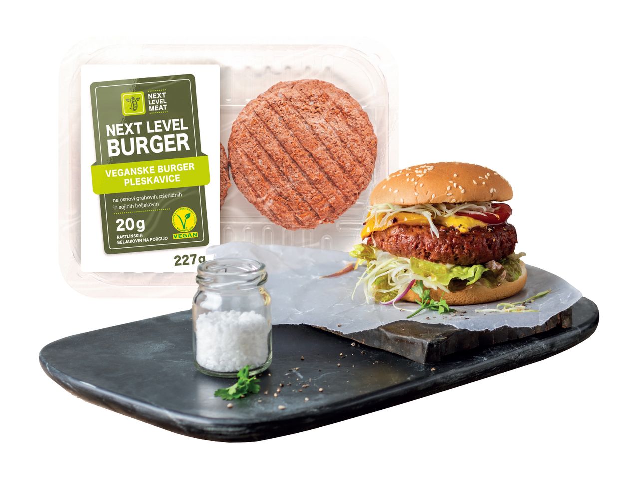 Pojdi na celozaslonski pogled: Veganski Burger – Slika 1