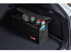 ULTIMATE SPEED® car boot organiser with cleaning sprays and accessories.