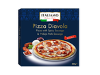 Italimo itališko stiliaus „Pizza Diavola“ su aštriomis ir „Nduja“ dešrelėmis.