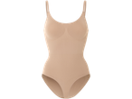 En beige body med tunna axelband.