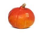 Biologische oranjekleurige pompoen.