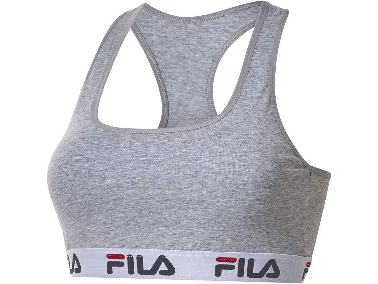 Grey Fila branded sports bra