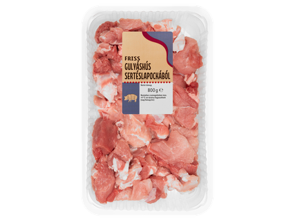Friss, sertésgulyás lapockából