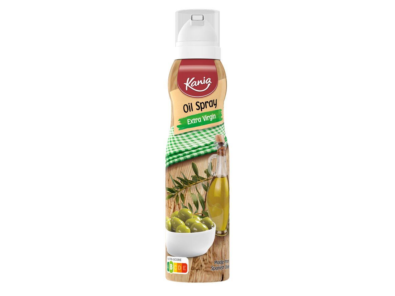 Kania extra vierge olijfolie spray.