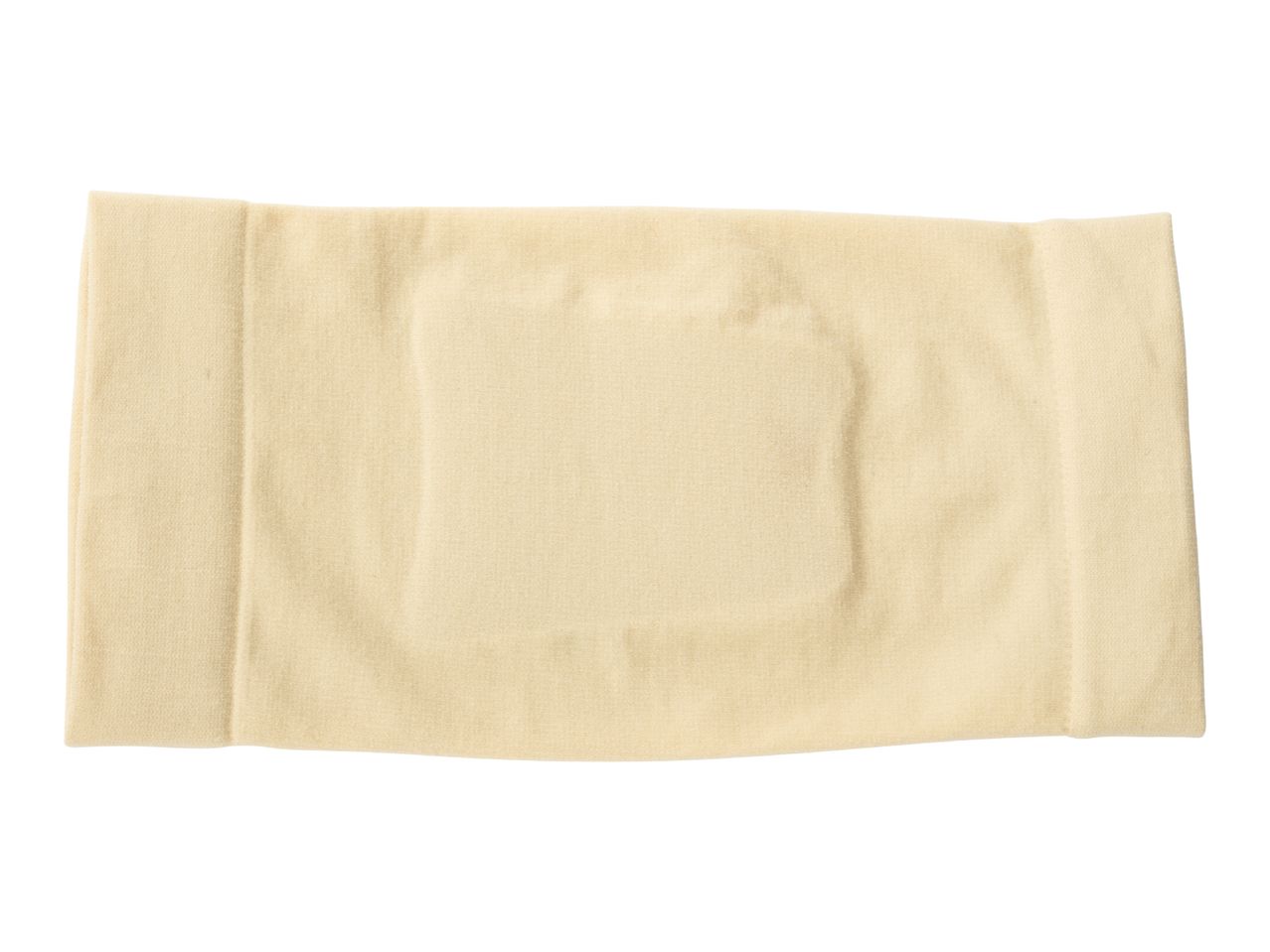 Beige elastic abdominal binder for support and compression