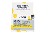 Creme Cien Q10 Intense para o dia, FPS 15, hidratação 24h e antirrugas para peles normais.