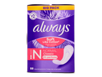 Always maandverband, normale, ongeparfumeerde, zachte katoenen inlegkruisjes.