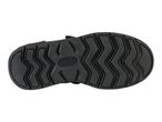 Black shoe sole with a zig-zag pattern.