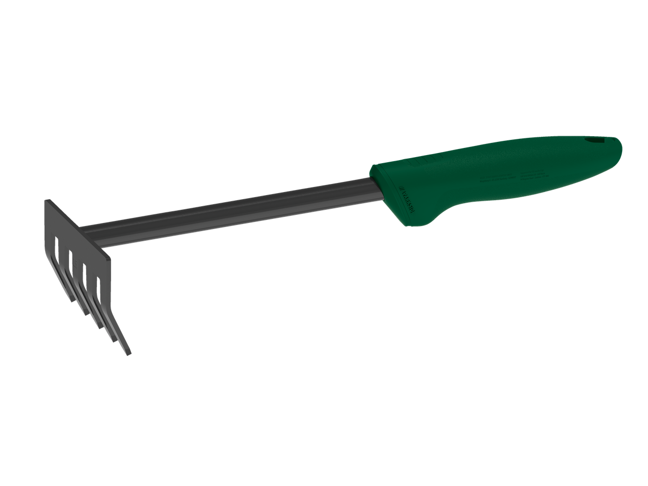 PARKSIDE® aia käsireha rohelise käepideme ja musta metallpeaga.