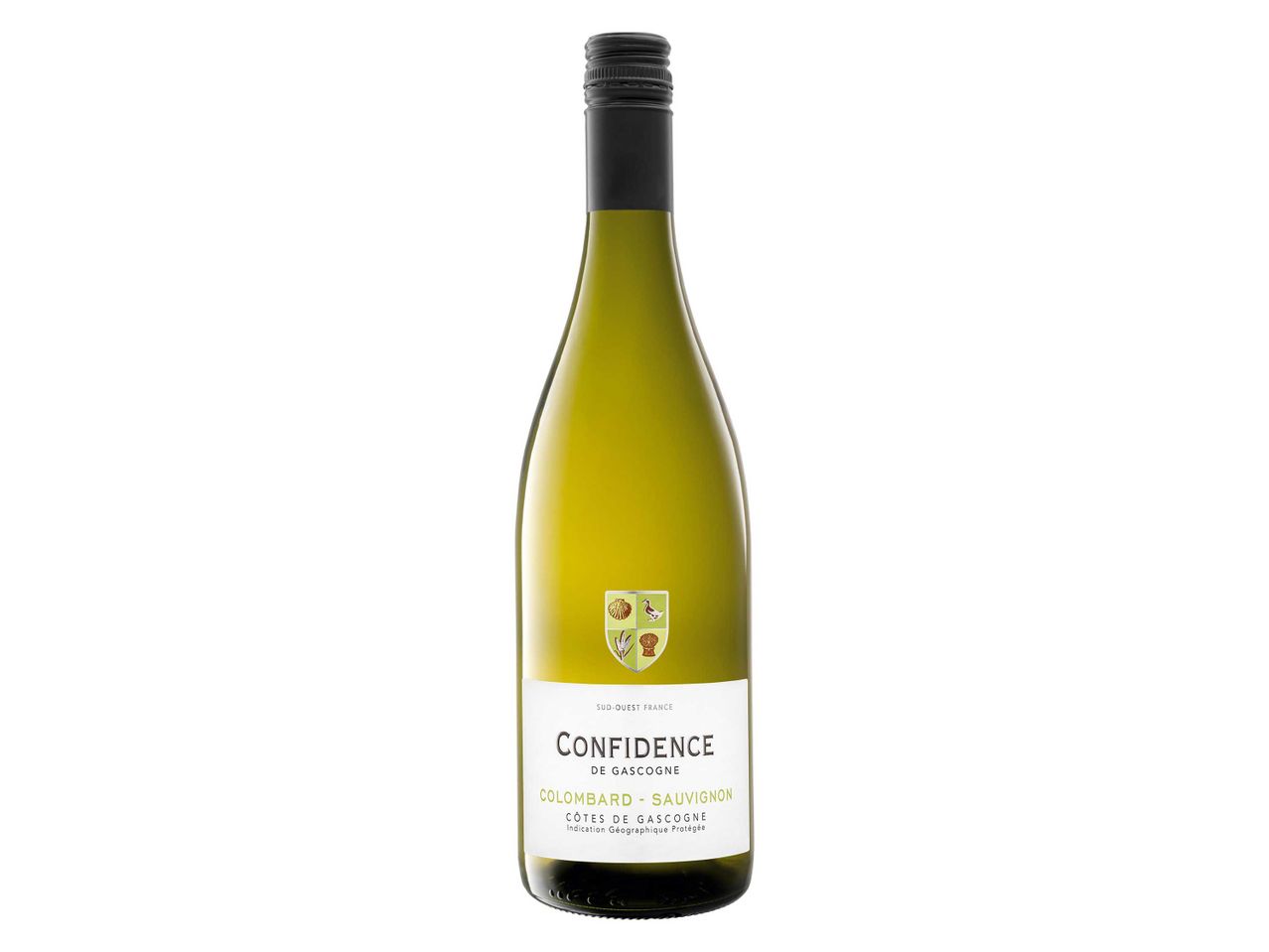 Confidence Colombard-Sauvignon fehérbor a Cotes de Gascogne régióból.