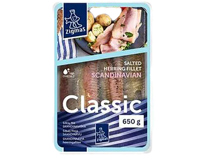 Skandinaviška silkių filė aliejuje