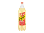 Fles citrusfrisdrank met sinaasappel, grapefruit, limoen en mandarijn.