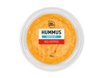 Rød peber hummus i en klar beholder, 200g