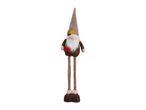 Autumn gnome decoration with a tall brown hat, white beard, and red knitted scarf.