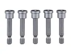 Five magnetic screwdriver bits with S2 PH2 markings