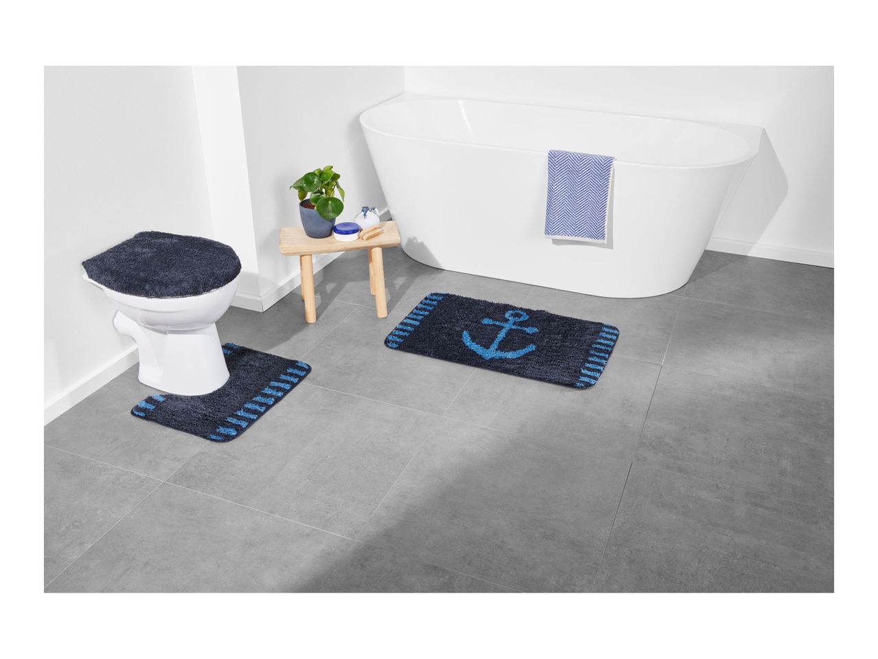 Go to full screen view: Livarno Home Bathroom Mat Set - 3 Piece Set - Image 33